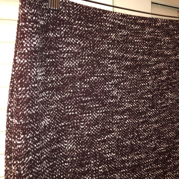 NWT! Ann Taylor Factory Mauve Tweed Pencil Skirt - Picture 3 of 6